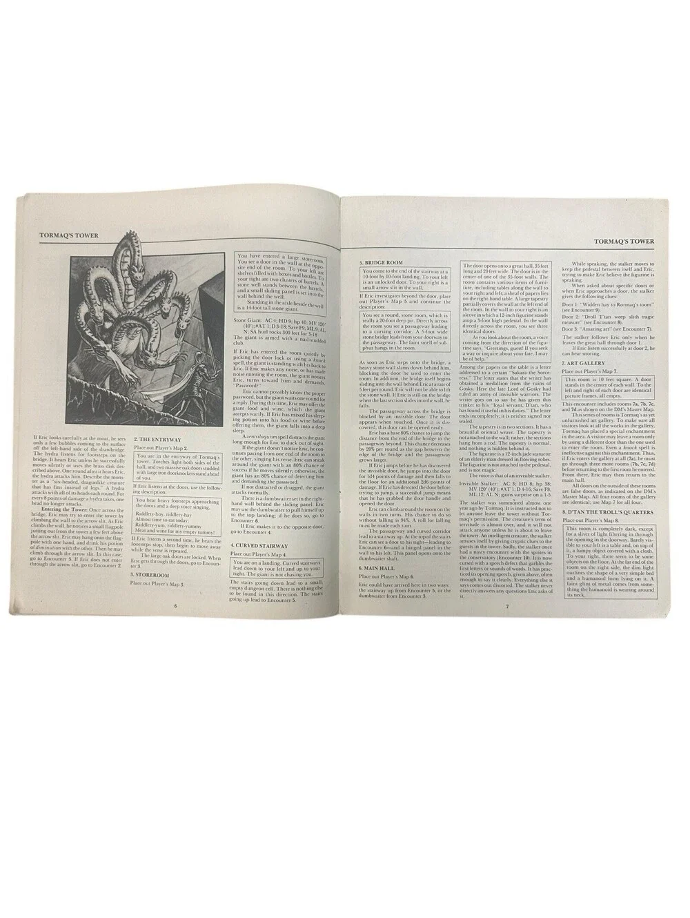 B-121 1983 TSR ADVANCED D&D ADVENTURE MODULE THE GEM AND THE STAFF
